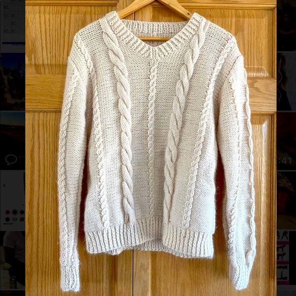 Cream Knit Sweater - Picture 1 of 1